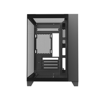 Boîtier PC Gamer MicroATX en Alliage d'Aluminium avec Verre Trempé TG sur 3 Côtés, Design Cool, Boîtier de Jeu Mid Tower