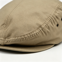 Casquette plate unisexe vintage en coton, style newsboy, respirante, avec œillets métalliques, réglable, décontractée pour les sorties quotidiennes unisexes