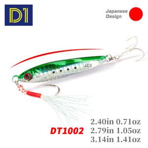 Esca Artificiale Affondante D1 per Spigola, in ABS e Metallo, per Pesca in Fiume, Lago e Torrente, Ideale per Marlin - Product Image 1