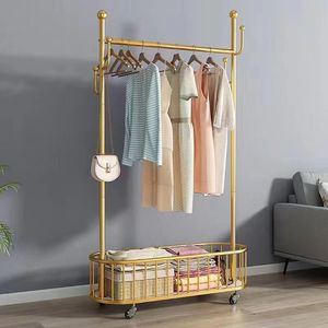 <b>Clothes</b> <b>Rack</b> Standing Type Round Portable With Basket Storage For Bedroom Home Use - Product Image 1