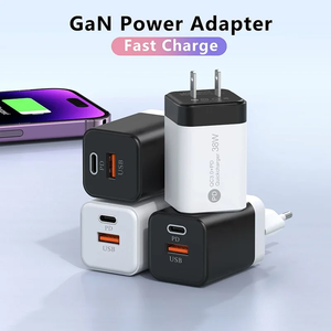 Caricatore USB Multiplo a <span class=keywords><strong>2</strong></span> Porte PD 18W, Caricatore per Telefono con Spina EU/US, Tipo-C QC, Caricatore da Viaggio per Smartphone - Product Image 4