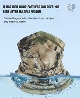 100% Polyester Camouflage maille couture magique Turban crème solaire bavoir extérieur respirant sport sans couture cou guêtres