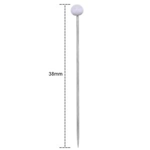 250 unids/Caja Alfileres de <span class=keywords><strong>aguja</strong></span> de coser alfileres de confección de cabeza redonda bodas ramillete floristas alfileres de retazos herramientas de artesanía DIY para mujeres - Product Image 4