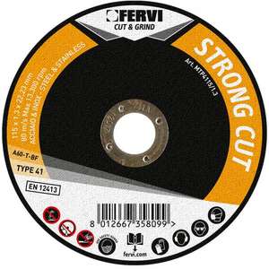 FERVI - MTP4075/1.5 Disque de coupe plat «Strong Cut»-EAN 8012667358075 ABRASIFS CUTTING DISCS - Product Image 1