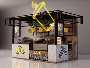 Muebles de kiosco de centro comercial LUX Trendy Sweet, kiosco de café de madera personalizado, ideas de diseño creativo - Product Image 5