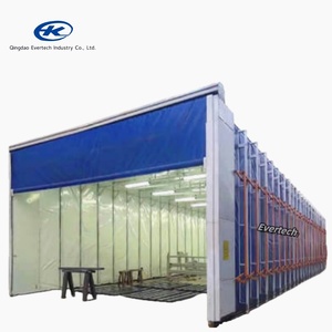 Vente directe du fabricant de cabine de peinture mobile rétractable de haute qualité avec éclairage LED et fonction pliable - Product Image 3