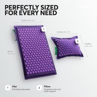 Kit de tapis de massage d'acupression de bien-être pour le yoga de qualité supérieure, coussin de relaxation profonde pour la gestion du stress et les soins de santé à domicile