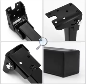 Patas ajustables en altura, taburete de escritorio Invisible negro para computadora, silla, mesa de centro, soporte de Hardware, banco, gabinete, patas de sofá plegables - Product Image 5