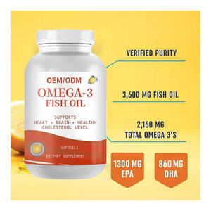 Капсулы с рыбьим жиром из глубоководных рыб, 2200 мг, натуральный продукт, под собственной торговой маркой (OEM/ODM), источник Омега-<span class=keywords><strong>3</strong></span>, для повышения иммунитета, энергии и улучшения сна у взрослых. - Product Image 2