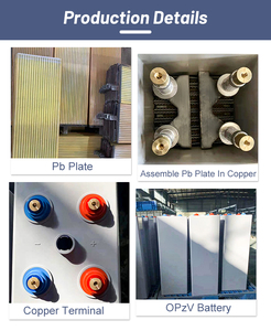 Batterie tubulaire au gel Sohigh OPZV 2V 100-2000Ah adaptée au système de stockage d'énergie solaire avec garantie de 10 ans et bornes en cuivre - Product Image 5