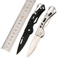 Couteau pliant portable en acier inoxydable pour l'extérieur, couteau de poche miniature pour le camping et la chasse, vente en gros