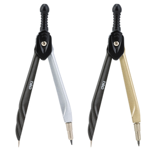 Deli EG20502 <span class=keywords><strong>Boussole</strong></span> avec ensemble de <span class=keywords><strong>dessin</strong></span> de mine de crayon Boîte PS de haute précision à glissière lisse pour un rangement <span class=keywords><strong>facile</strong></span> - Product Image 2