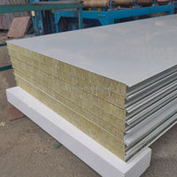 Dinding Eksterior Baja Abu-abu Gudang Desain Modern Ramah Lingkungan Tahan Api Tahan Air BESINO Rock Wool Sandwich 950mm
