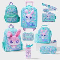Sac à dos scolaire en toile léger pour élèves de primaire et de maternelle, motif lapin de dessin animé australien