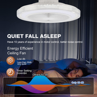 Ventilateur de Plafond DC Ventilateur Sans Lame Moderne Bldc Smart Led Ventilateur de Plafond avec Télécommande