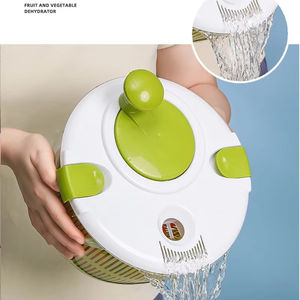 LM <b>Plastic</b> Push Type Fruits Drain <b>Basket</b> Rotation Multifunctional Vegetable Eco-Friendly Oven Safe 5L Kitchen Accessories - Product Image 2
