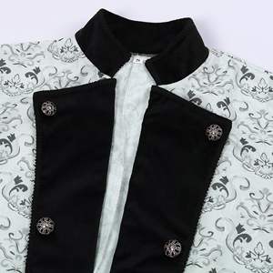 Steampunk Retro Uniform Stand Collar Coat for Men Solid Color Fashion <strong>Victorian</strong> <strong>Gothic</strong> Style <strong>Clothing</strong> - Product Image 5