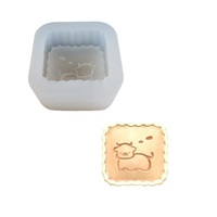 Moule en silicone Ours, motif animal mignon, pour muffins, gâteaux, chocolats, bonbons, bougies, plâtre, aromathérapie, artisanat fait main, pour les 3-6 ans