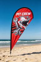 Bendera Pantai Balap 8ft, Bendera Bulu, Stok Tersedia, Tahan Air, Untuk Salon Kecantikan, Iklan Luar Ruangan