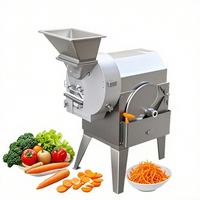 Multifunctionele snijmachine voor groenten en fruit, roestvrij staal 304, motor aangedreven, commercieel gebruik