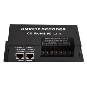 Décodeur DMX512 4 canaux 5A RGBW à courant constant - Pilote LED à codage par tirette pour éclairage de scène et modules - Product Image 1