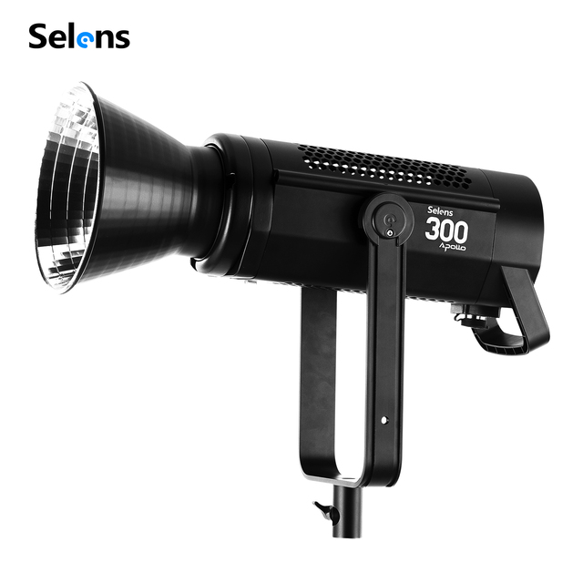 Selens Apollo 300W RGB Bi-Color Single Color COB LED Video Light Bowens Mount Continuous Studio Spotlight for Photography Film