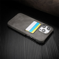 Dompet bisnis mewah penutup telepon kartu kulit dapat dicolokkan casing ponsel kartu untuk iPhone 16 15 14 13 12 Pro Max
