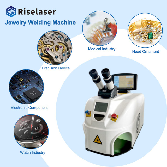 Riselaser 80W Micro YAG Jewelry Laser Spot Welding Soldering Repairing Machine Automatic Fiber Jewelry Laser Welding Machine