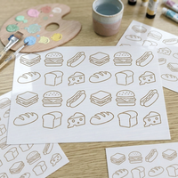 Pochoir réutilisable de qualité alimentaire pour pâtisserie, pochoir durable en PET pour la décoration de gâteaux et de biscuits et les loisirs créatifs
