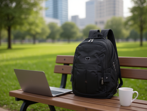 Zaino da Uomo in Tessuto Composito con Chiusura a Cerniera, Stile Casual, per Uso Promozionale - Product Image 2