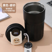 Intelligente 316 Edelstahl Thermoskanne Kaffeetasse für Mädchen mit tragbaren Seil Auto Becher Begleit funktion