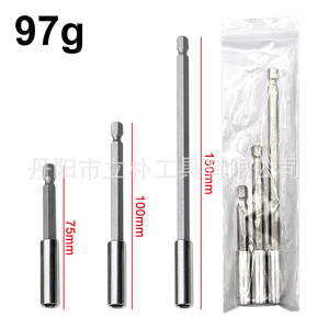 Varilla de extensión hexagonal de 1/4 pulgadas, acero al cromo vanadio, 60, 75, 100, 150 mm, cambio rápido para herramienta de reparación de automóviles - Product Image 3