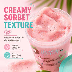 <span class=keywords><strong>Gommage</strong></span> hydratant illuminateur à l'extrait de noix de coco rose Sakura Flower Secret. Polissage et éclaircissement instantanés de <span class=keywords><strong>la</strong></span> peau. - Product Image 5