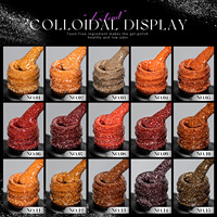 Vendeeni fournisseur d'ongles Super brillant 15 couleurs bleu Flash Gel vernis GRATUIT TPO OEM réfléchissant paillettes Gel vernis à ongles