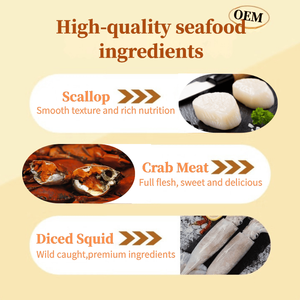 Безглютеновый хрустящий крабовый шарик сурими Крокет, жареный кукурузный ароматизатор, замороженный готовый Краб сурими в панировке - Product Image 4