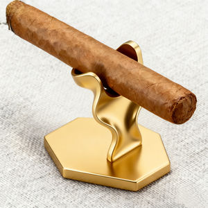 Soporte para Cigarros Personalizado Mecanizado por CNC, Selección de Materiales Múltiples (Latón/Acero) con Acabado Brochado para Entusiastas de los Cigarros - Product Image 2