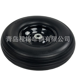 ล้อโฟม PU ขนาด 13 นิ้ว ยี่ห้อเฉิงจิน รุ่น 4.00-6 สำหรับรถเข็นมือแบบรับน้ำหนักมาก - Product Image 1