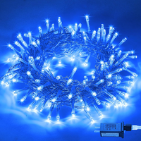 33ft 100LED Guirlande Lumineuse Intérieur Extérieur 8 Modes Étanche UL Plug Connectable Twinkle Fairy Christmas Lights