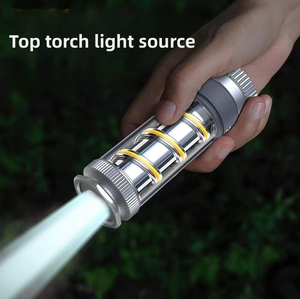 Modern <b>Light</b> Luxury Aluminum Camping Lamp Portable <b>Outdoor</b> <b>Hanging</b> Tent <b>Light</b> USB Rechargeable LED Camping Lantern - Product Image 3