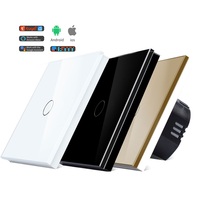Touchmi EU 1/2/3/4 Gang interrupteur électrique mural lumière Alexa commande vocale verre tactile sans fil WiFi Tuya interrupteur intelligent