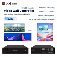 Contrôleur de mur vidéo professionnel 12 entrées 8 sorties, matrice modulaire avec fonction Roaming pour projets de murs vidéo LCD 3x2 et 4x2 en salle de réunion