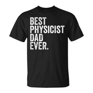 T-shirt « Meilleur papa physicien de tous les temps » pour cadeau pour les pères - Product Image 1