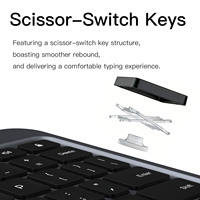 Clavier Magique en Aluminium pour iPad Pro 11 2018-2023 & Air 4 5 6 7 Connecteur Direct Trackpad Rétroéclairé Fin Nouveau MK038