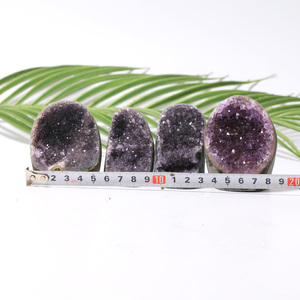 Offres Spéciales naturel améthyste <span class=keywords><strong>Druse</strong></span> pierre de guérison améthyste grappe brute pour la décoration Fengshui - Product Image 6