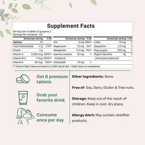 Suplemento Orgânico <span class=keywords><strong>Spirulina</strong></span> com Proteína Vegana <span class=keywords><strong>Spirulina</strong></span> Tablets - Product Image 3
