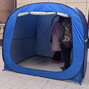 Tente d'isolement épidémique en acier carré d'extérieur Oxford imperméable pliable à deux chambres individuelles Abri médical temporaire <span class=keywords><strong>de</strong></span> protection - Product Image 5