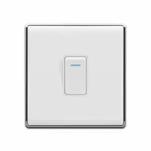 Home Maximum Voltage 220 - 250V Ivory White/Gold 1 gang 1/2way Wall small Switch Socket Smart