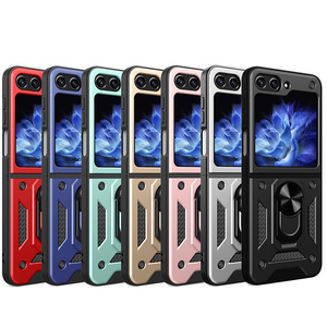 PC TPU Armor với vòng chủ trở lại điện thoại trường hợp đối với Samsung Galaxy Z lật 6 <span class=keywords><strong>5</strong></span> 4 3 đứng Bìa - Product Image 1