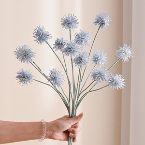 Bouquet de fleurs artificielles roses en forme de boule pointue, en fil plastique, pour décoration de mariage, ornement fait main - Product Image 4