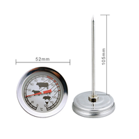 B10 0-120 degrés nouveau thermomètre de barbecue de boeuf en acier inoxydable thermomètre à lait de café de type sonde spéciale alimentaire